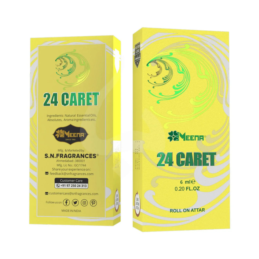 24 Caret Perfume Oil Bottle