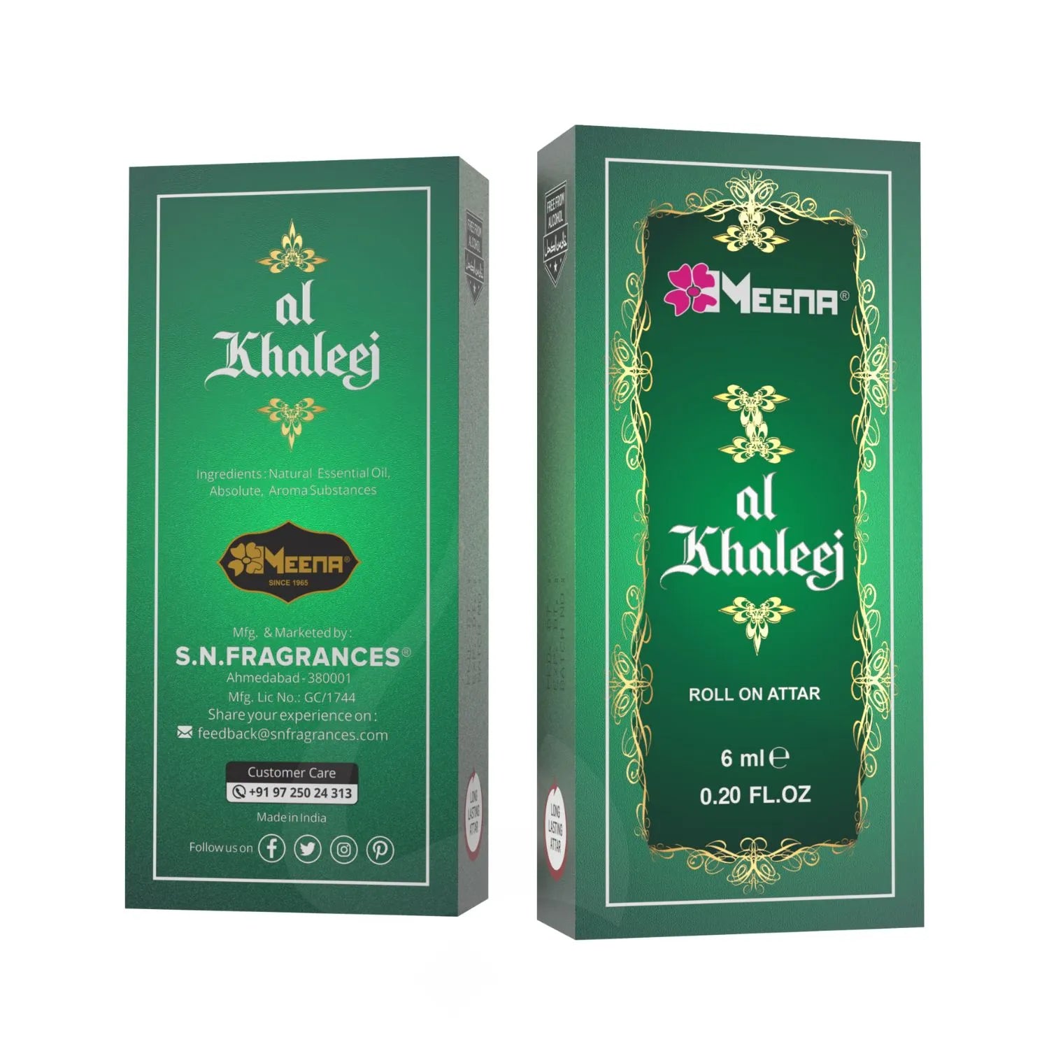 Al Khaleej Perfume Oil Box