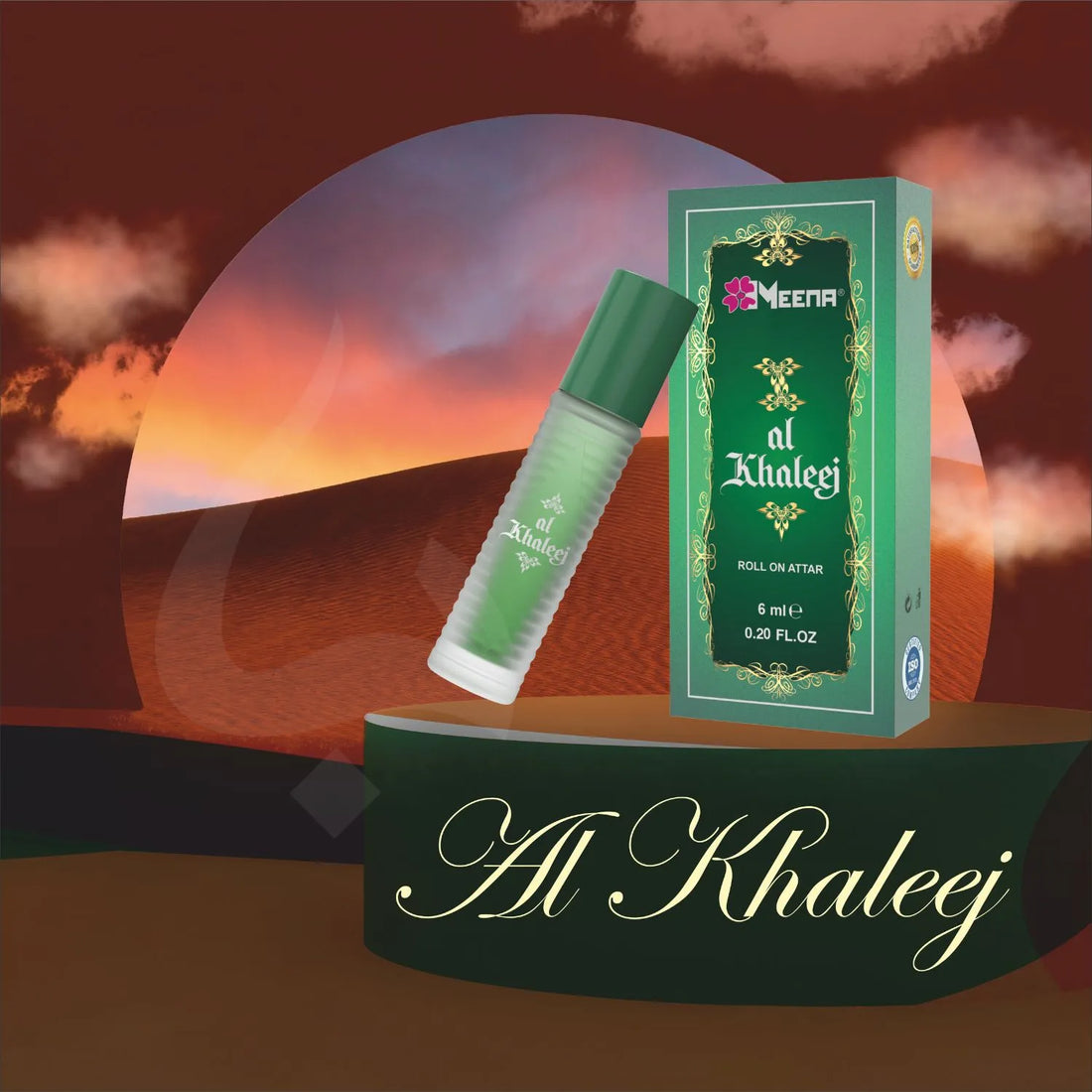 Al Khaleej Perfume Oil Bottle