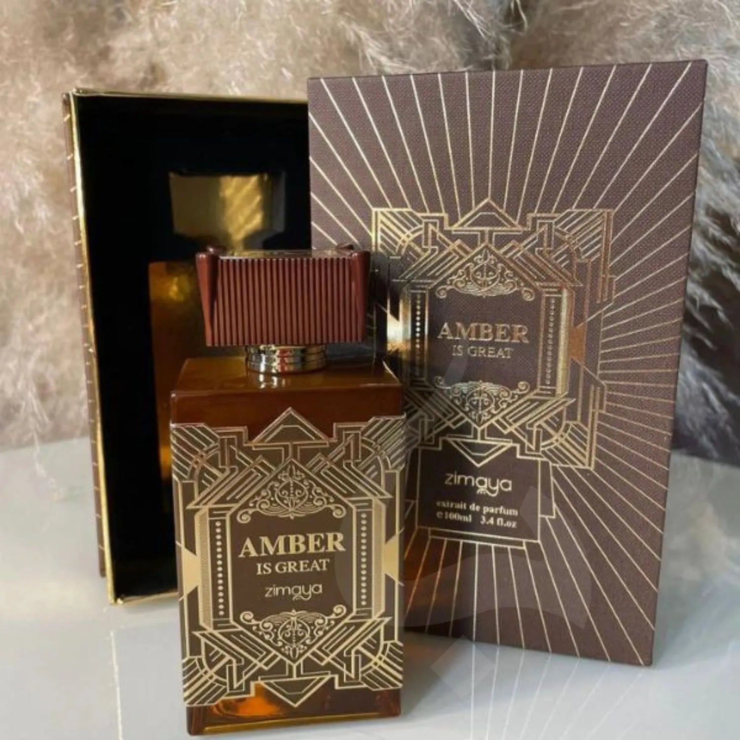 Amber Is Great Perfume Package