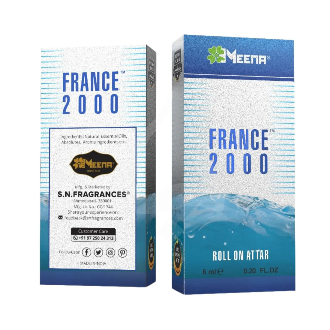 France 2000 Perfume Oil Bottle