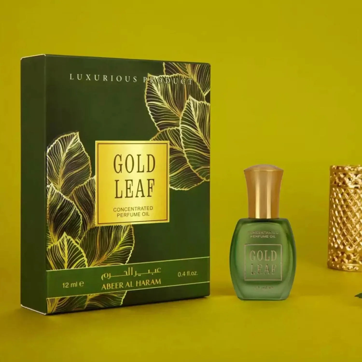 Gold Leaf Perfume Oil Packaging