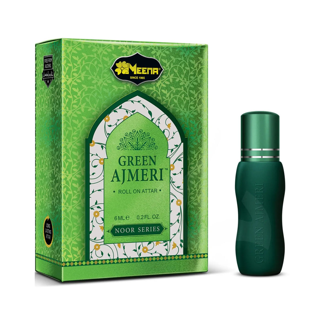 Green Ajmeri Perfume Oil Bottle