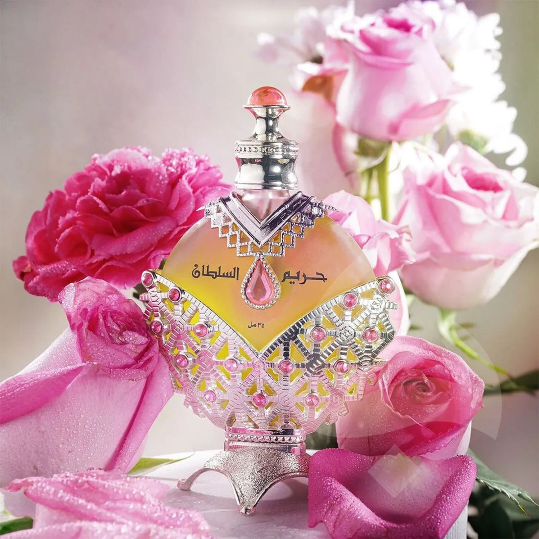 Hareem Al Sultan Silver Perfume Oil Bottle