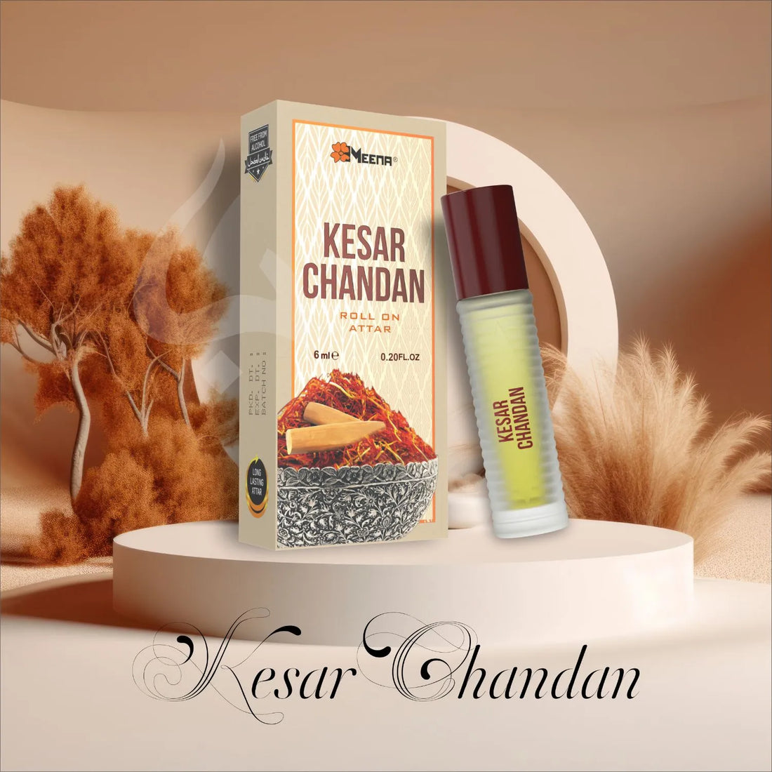 Kesar Chandan Perfume Oil Bottle