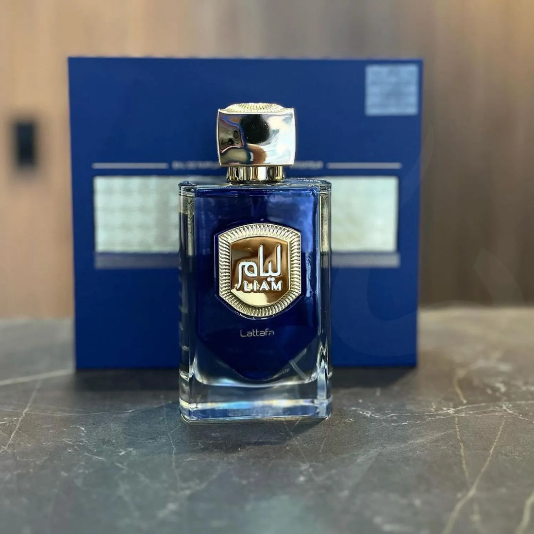 Liam Blue Shine Perfume Bottle