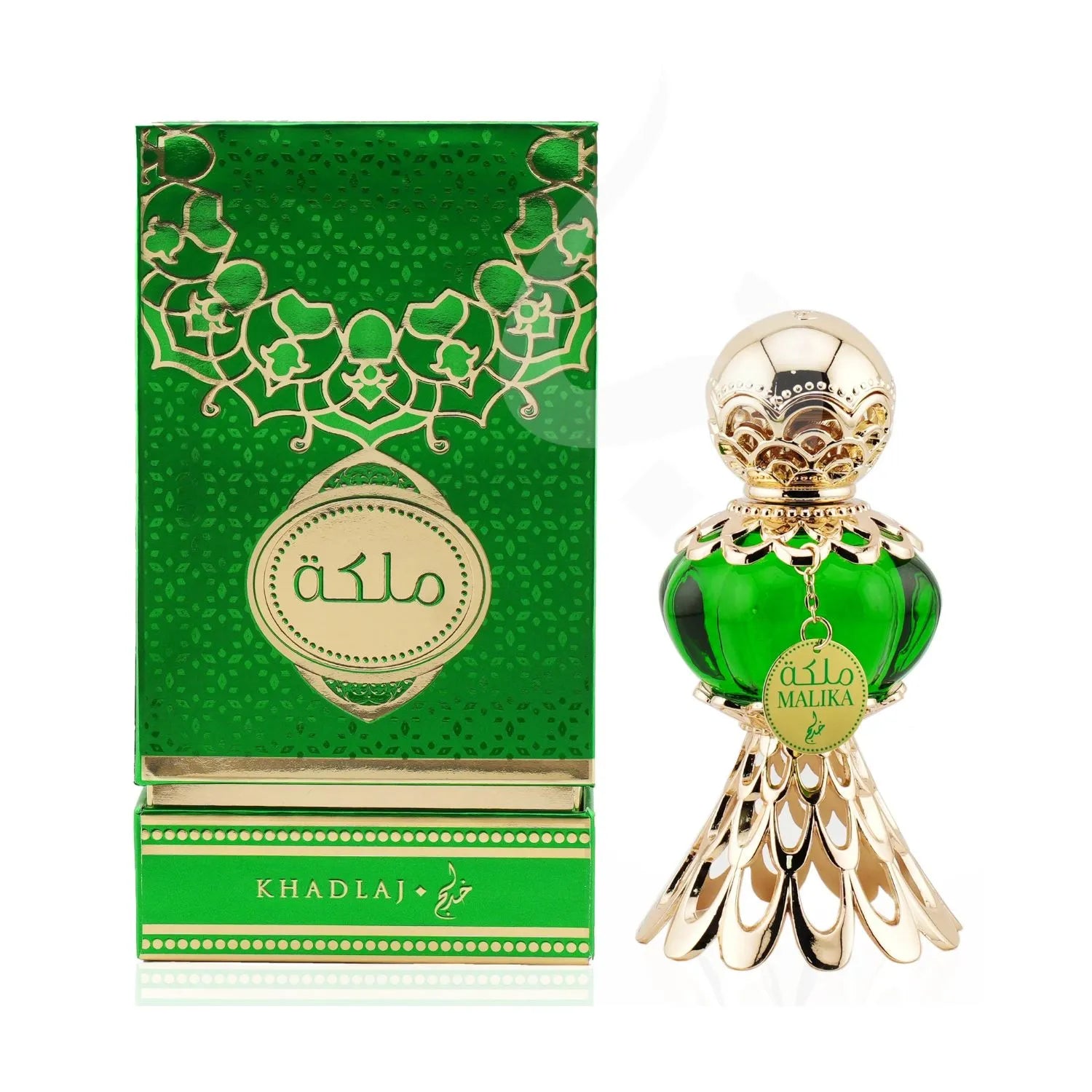 Malika Green Perfume Oil Box