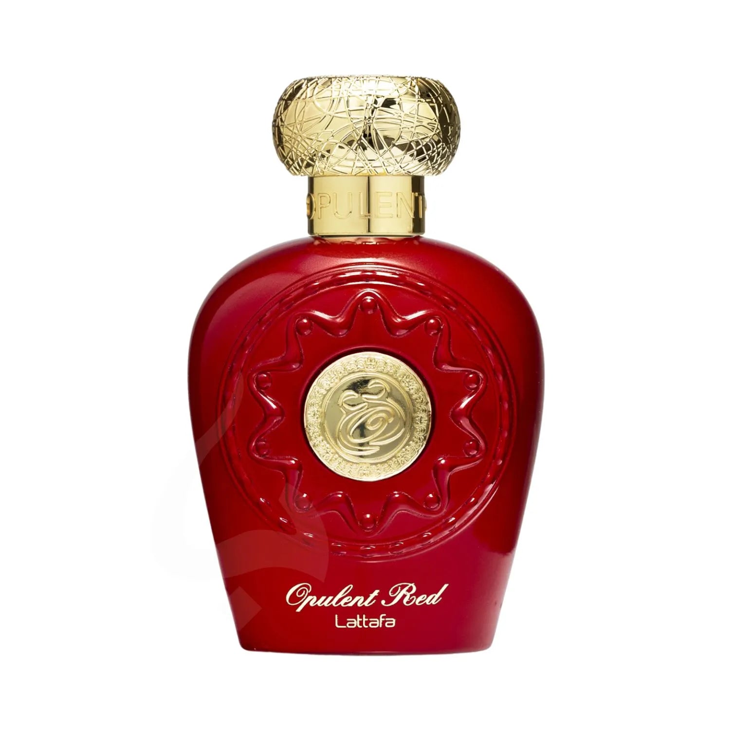 Opulent Red Perfume Bottle