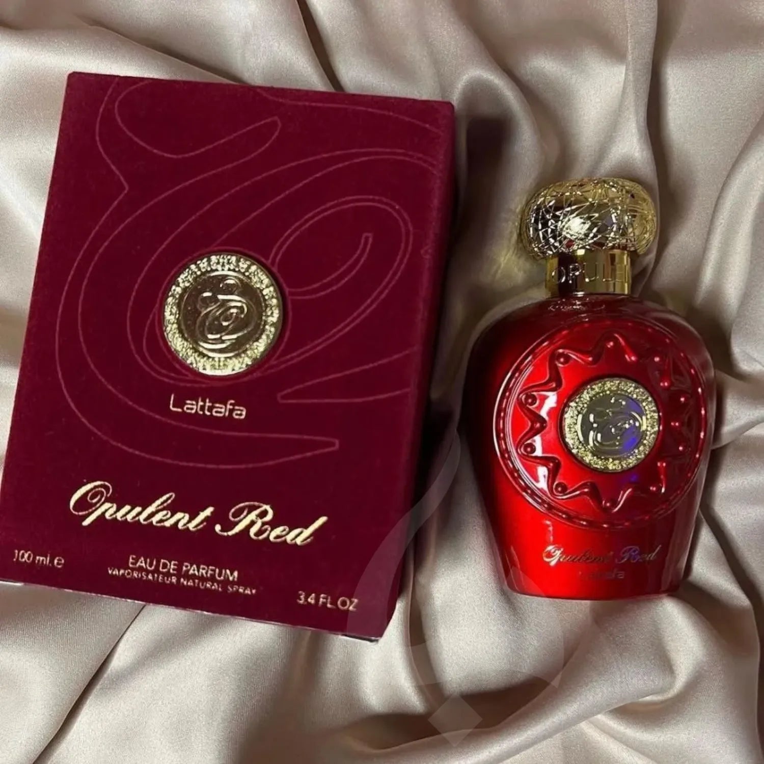 Opulent Red Perfume Packaging