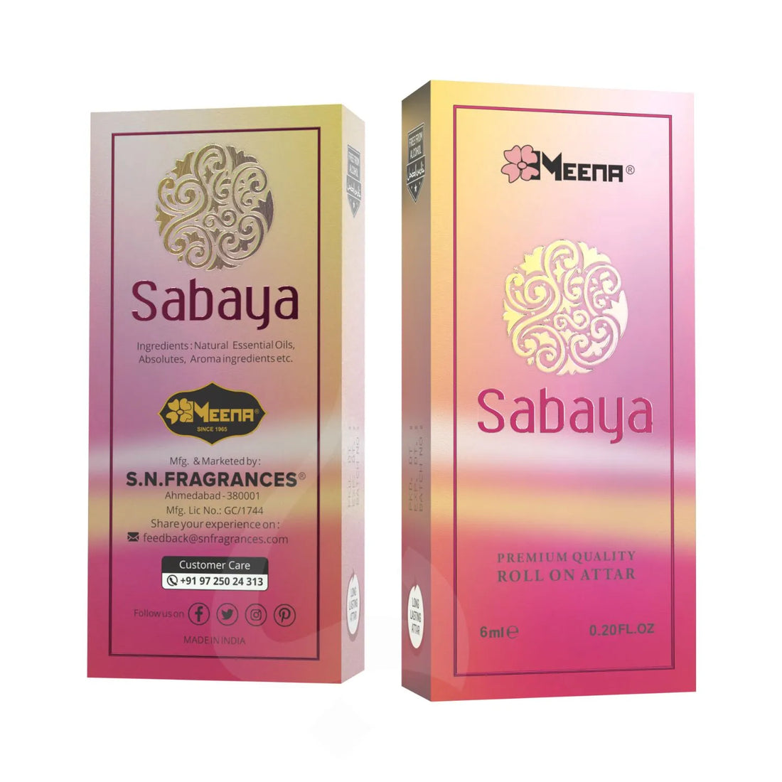 Sabaya Perfume Oil Bottle