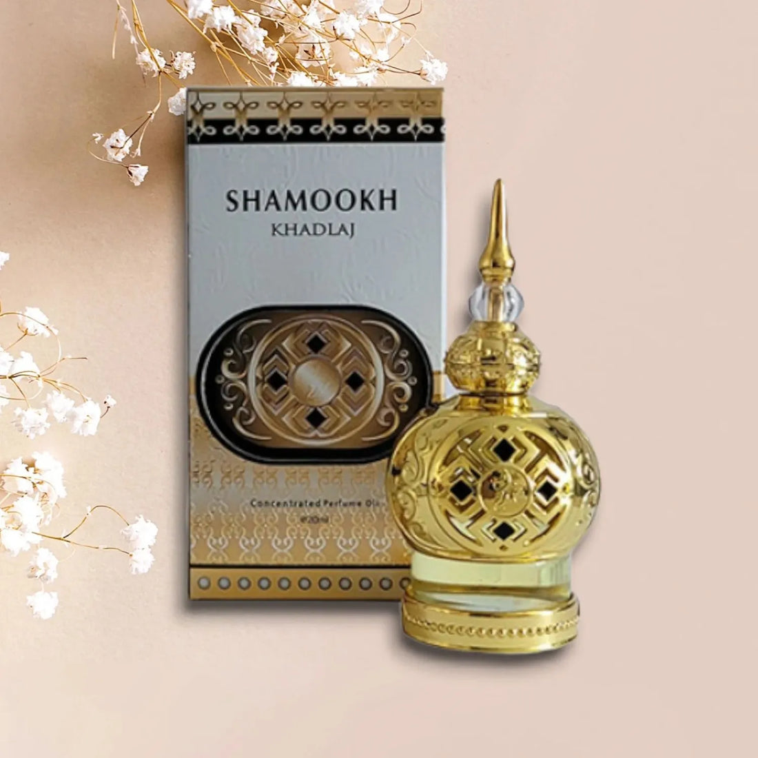 Shamookh Gold Perfume Oil Bottle